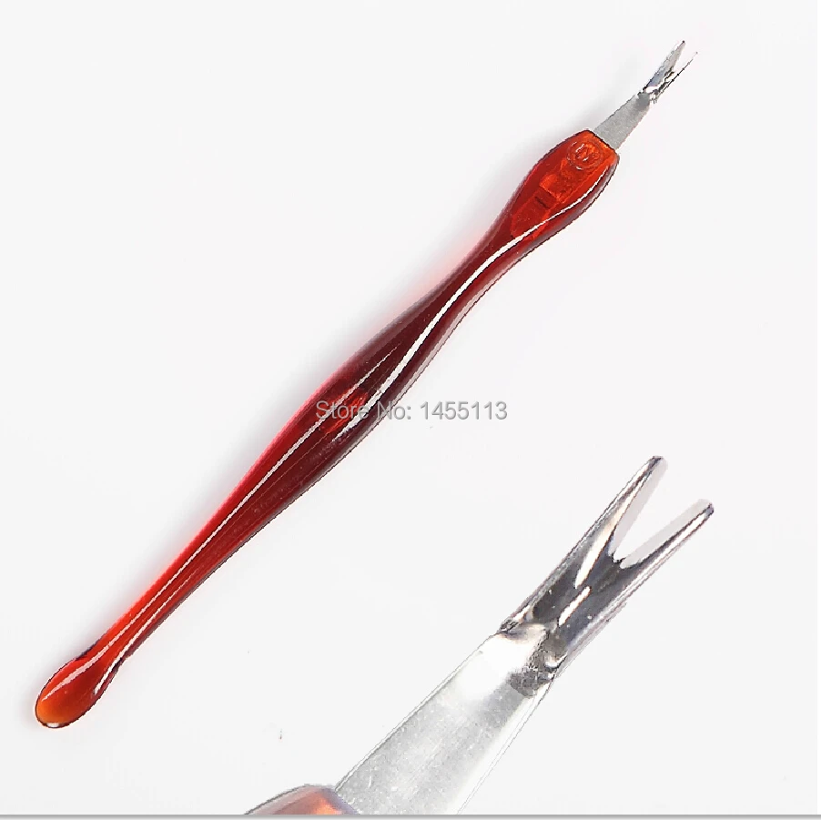 

6pcs Stainless Steel Cuticle Pusher Spoon Dead Skin Fork Remover Nail Art Manicure Cleaning