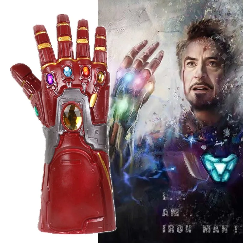 Перчатки из латекса для косплея Endgame Iron Man Infinity Gauntlet маски супергероев|Аксессуары