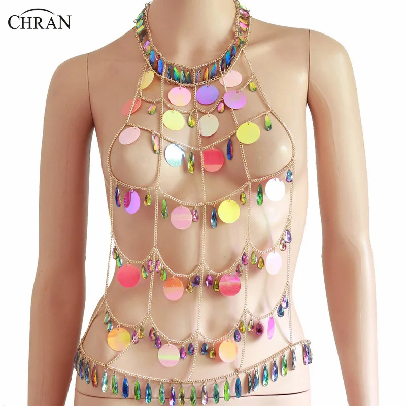 chain bralette festival