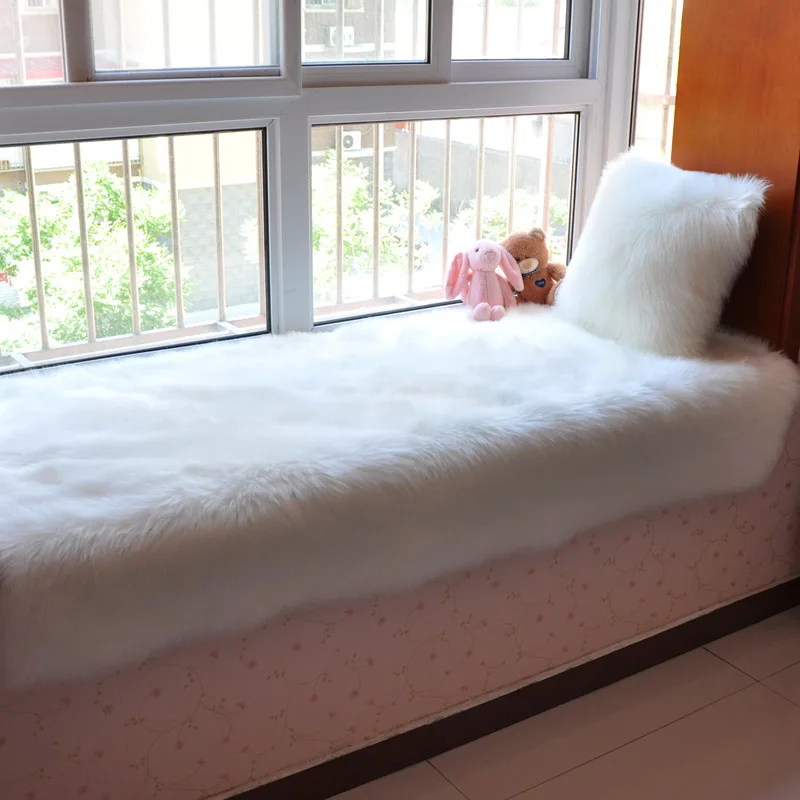 Pure White Plush Carpet Environmental Carpet For Living Room Bedroom