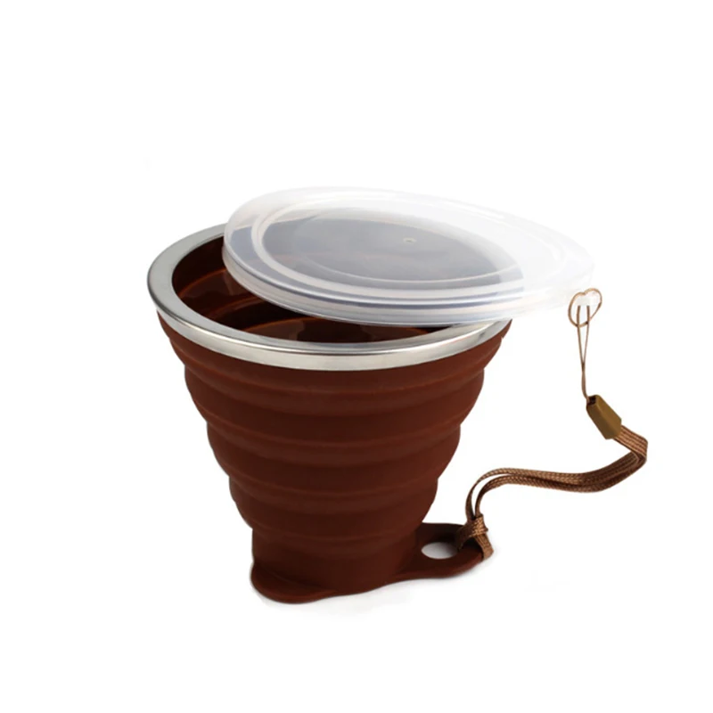 

Collapsible Water Cup Outdoor Portable Multi-Function Creative Water Cup Candy Color Silicone Retractable Folding Outdoor Sports