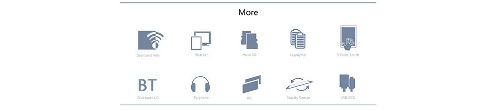 Teclast P80h 8 inch Android 7.0 Tablet PC MTK8163 64bit Quad Core 1.3GHz WXGA IPS Screen 1GB RAM 8GB ROM Dual WiFi GPS Bluetooth 4.0