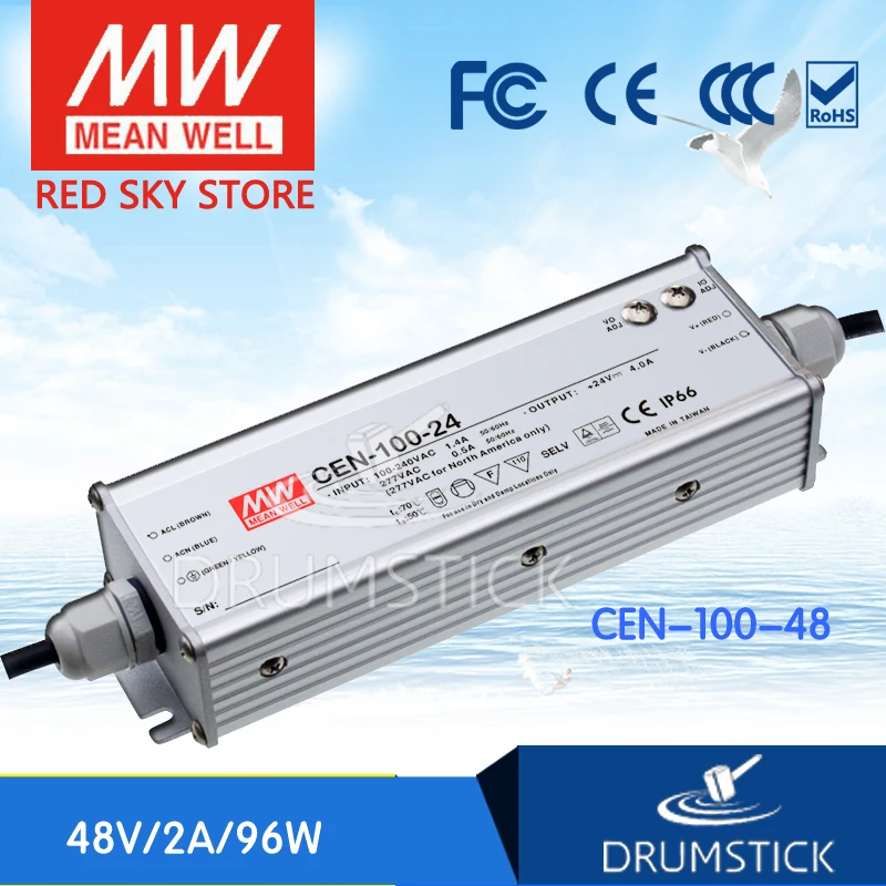 

hot-selling MEAN WELL CEN-100-48 48V 2A meanwell CEN-100 48V 96W Single Output LED Power Supply