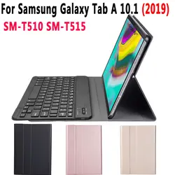 Снимите корпус клавиатуры для Samsung Galaxy Tab A 10,1 2019 SM-T510 SM-T515 T510 T515 планшетный чехол из тонкой кожи Bluetooth клавиатура