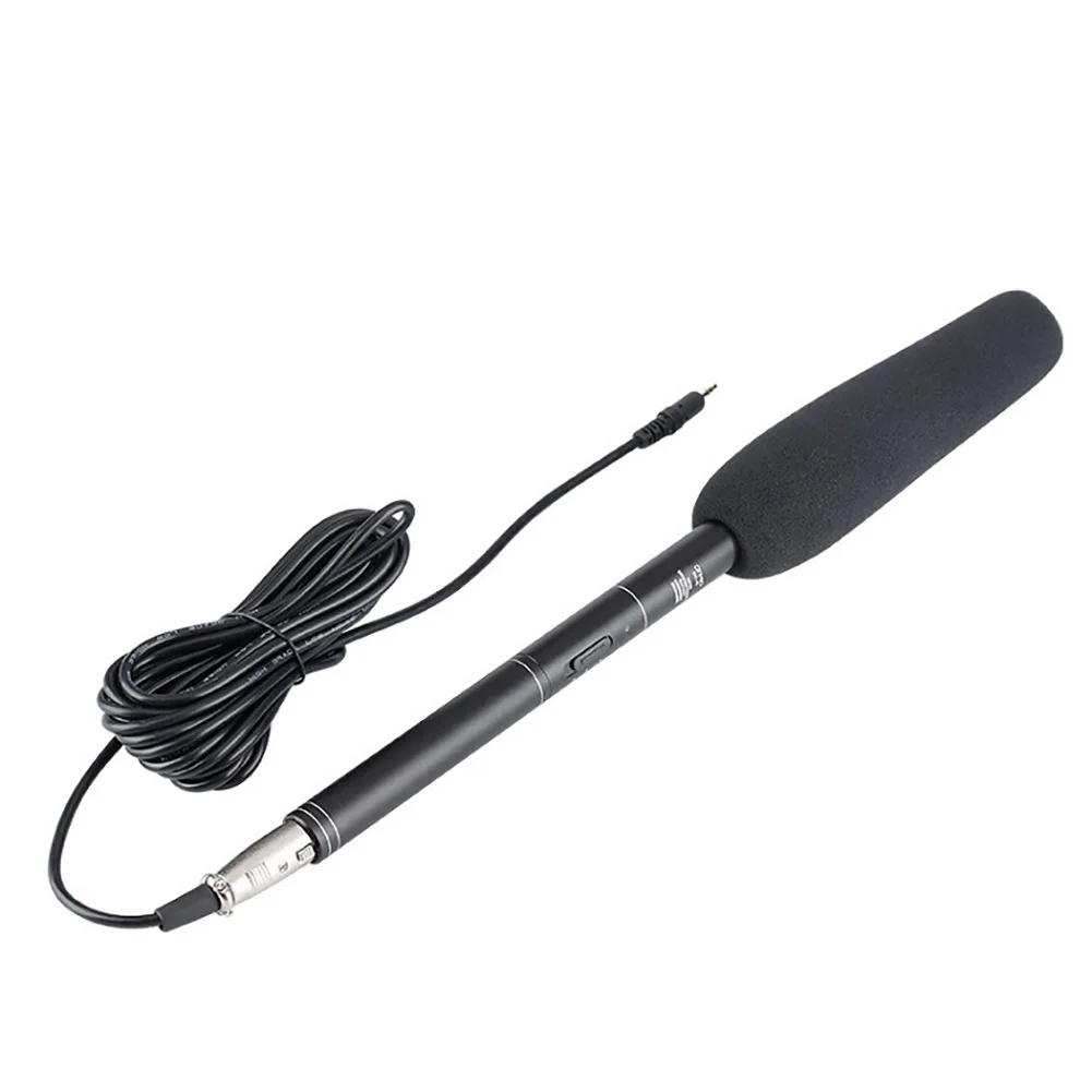 

3.5mm Microphone Professional Live Broadcast Outdoor DV Camera Interview Condenser High Sensibility Video Lead Alloy