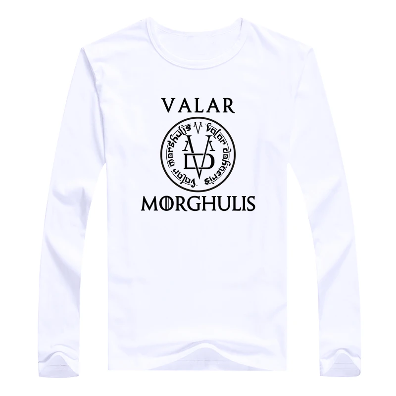Camisas Camisetas Y Tops Camiseta Manga Larga Valar Morghulis Ropa De Hombre Yanesindan Com