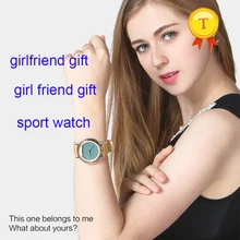 Лучший подарок для девушки женщины монитор сердечного ритма Bluetooth 4,0 Смарт Браслет поддержка шаг спящего мониторинга для ios