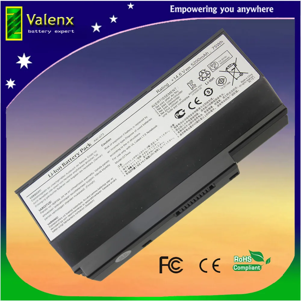 Батарея для Asus G53 G53J G73 G73GW G73JH G73SW A42 A43 7G016DH1875 07G016DH1875M|battery for asus|asus g53 batteryasus g73sw battery |