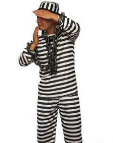1 шт. новейший высококачественный брендовый костюм заключенного, тюрьма, человек-мститель, взрослый костюм на Хэллоуин, фантазийные костюмы для косплея - Цвет: Бежевый