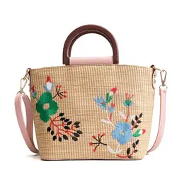 Бренд случайных цветочным узором Для женщин из натуральной кожи сумки женские кожаные сумочки Для женщин Курьерские сумки женские сумки