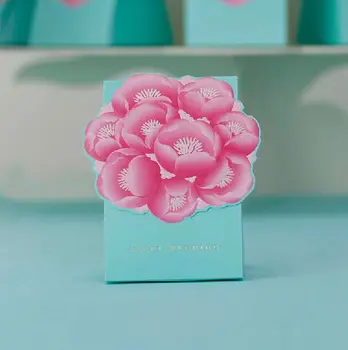 

50pcs/lot topics park lawn wedding favor boxes flower candy box for wedding wedding favor and gifts wedding decorations
