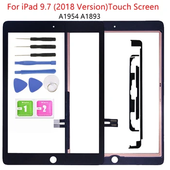 

1Pcs For iPad 9.7 (2018 Version) For iPad 6th A1954 A1893 Touch Screen Original Tablet Front Outer Panel Glass Digitizer+Button