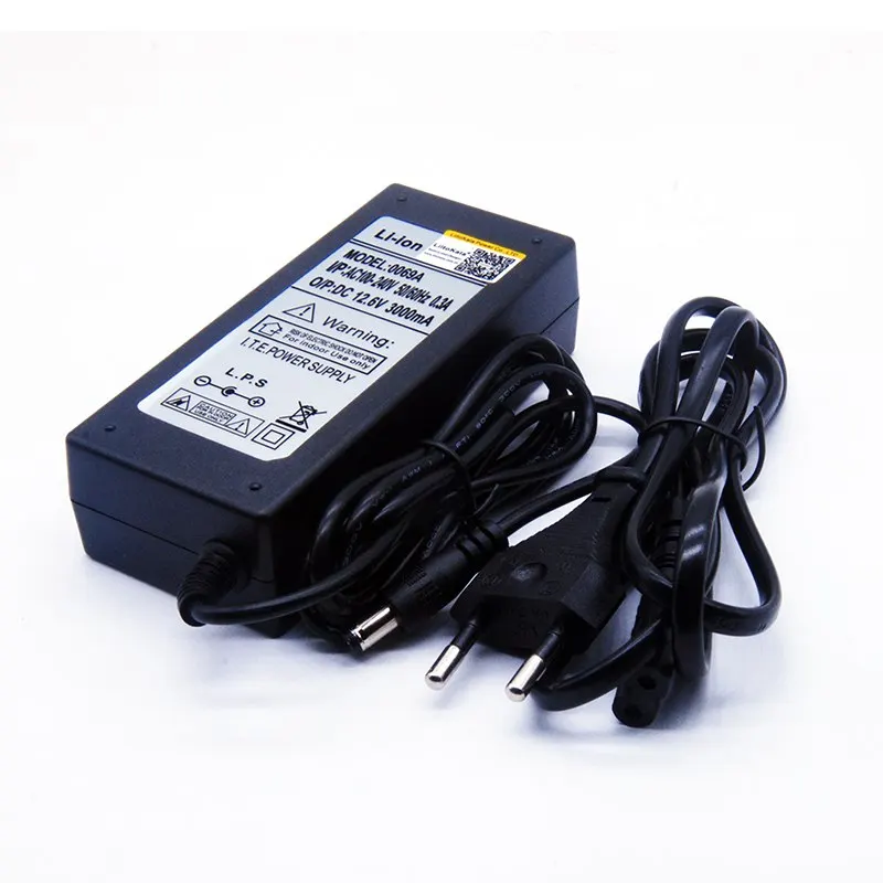 

12.6V 3A power charger,12.6V charger for CCTV battery pack,3A charger for 12V lithium battery 12V battery charger battery pack