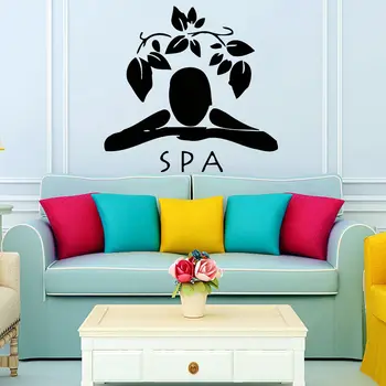 

Wall Decals Girl Spa Massage Beauty Salon Vinyl Sticker Home Bathroom Decor