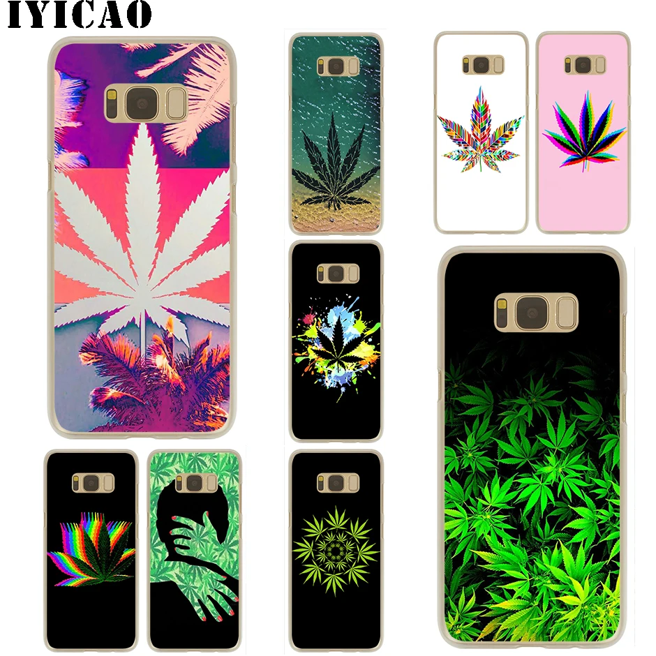 IYICAO Art Weed Твердый чехол для Samsung Galaxy S10e S10 S9 S8 Plus S6 S7 Edge Note 9 8 10 | Мобильные телефоны и