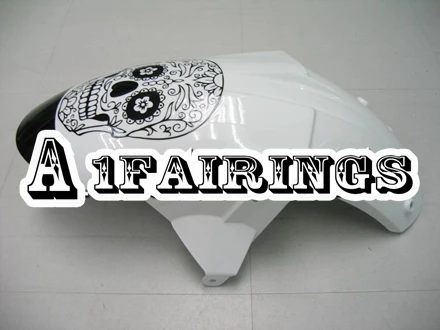 Полный обложки для Kawasaki ZX-6R 2007 2008 636 Ninja АБС-пластик обтекатель Sportbike 07 08 Белый Черный капоты