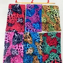 145 см ширина печатная мягкая шифоновая ткань Леопардовый принт для шарфа и повязки на голову LS-J7360