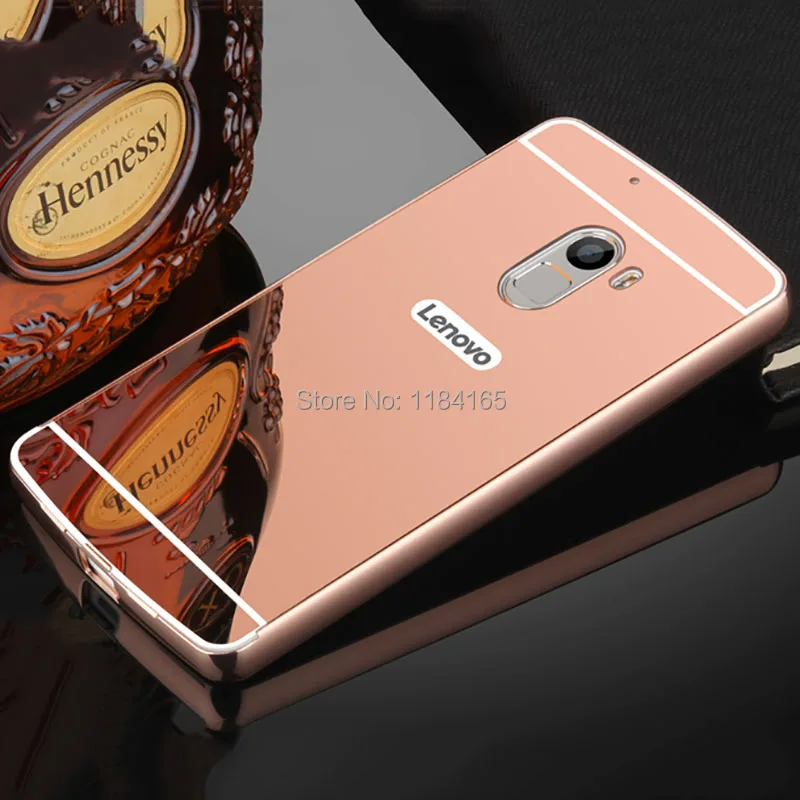 LEN-1415F_1_Luxury Ultra Light Metal Case with Aluminum Alloy Frame Mirror Back Cover Durable Shell for Lenovo X3 Lite K4 Note A7010