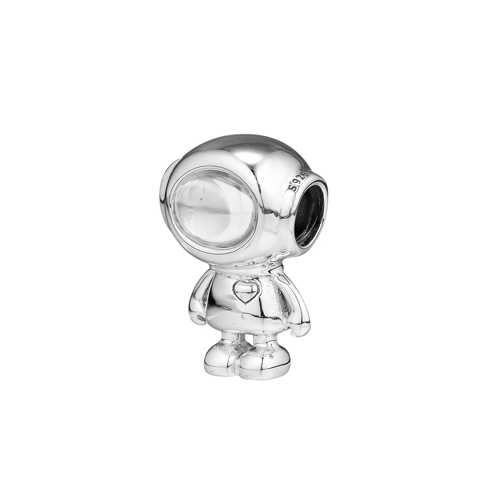 DIY Подходит для Pandora шармы браслеты Cosmo Tommy астронавт бусины 100% 925 пробы серебро