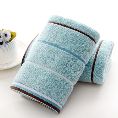 Банное полотенце toalha de banho 1 шт. 70x140 см хлопок 420GSM полотенце Брендовое семейное покрывало для спа для взрослых пляжные полотенца для ванной - Цвет: Небесно-голубой