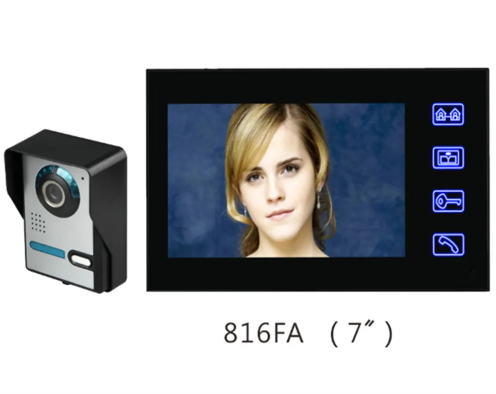 Видеодомофон с 7 дюймовой сенсорной клавиатурой и двусторонней связью|intercom video door