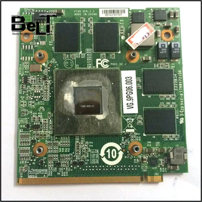 Видеокарта GeForce 9600MGS 9600M GS DDR2 512 Мб MXM II G96 600 C1 для ноутбука Acer Aspire 4720 4920G 4930G 6920G 6930G 6935G