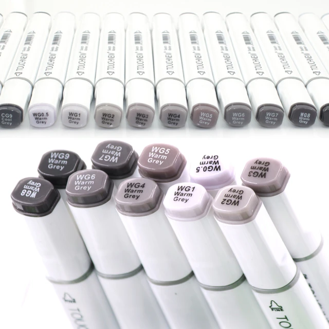 TouchNEW Cool Grey Colors Art Markers Grayscale Artist permanent Markers  for Brush Pen Painting Marker School Student Supplies - AliExpress