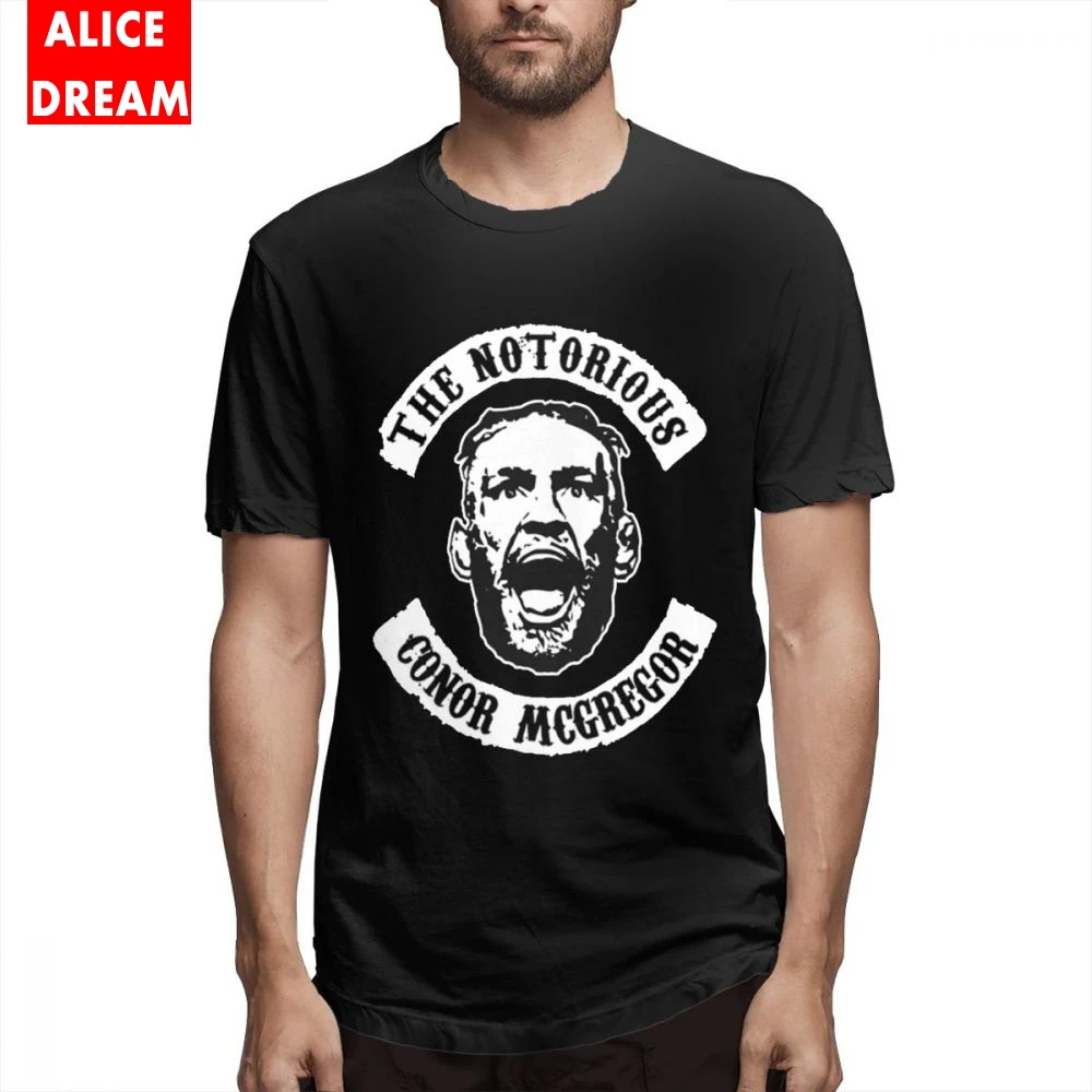 Sons Of Notorious Conor Mcgregor T Shirt Men's Quality Fashion Streetwear Tee Round Collar Big Size Tshirt | Мужская одежда