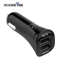 Rocketek multi usb Автомобильное зарядное устройство 2 USB 4.2A телефонный адаптер Аксессуары для iphone 4 5 6 huawei Xiaomi samsung galaxy s8 автомобиль-зарядное устройство