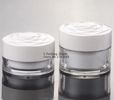 20ml/30ml/50ml Rose cap cream jar Facial mask Jar Plastic PP Cosmetic Container empty cosmetic Small sample bottle 200pcs/lot | Дом и сад