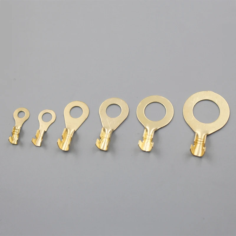 

150PCS M3-M10 Insulated Crimp Ring Terminals Wire Connectors Ring Type Electrical Crimp Terminals Mix Assortment Box Kit