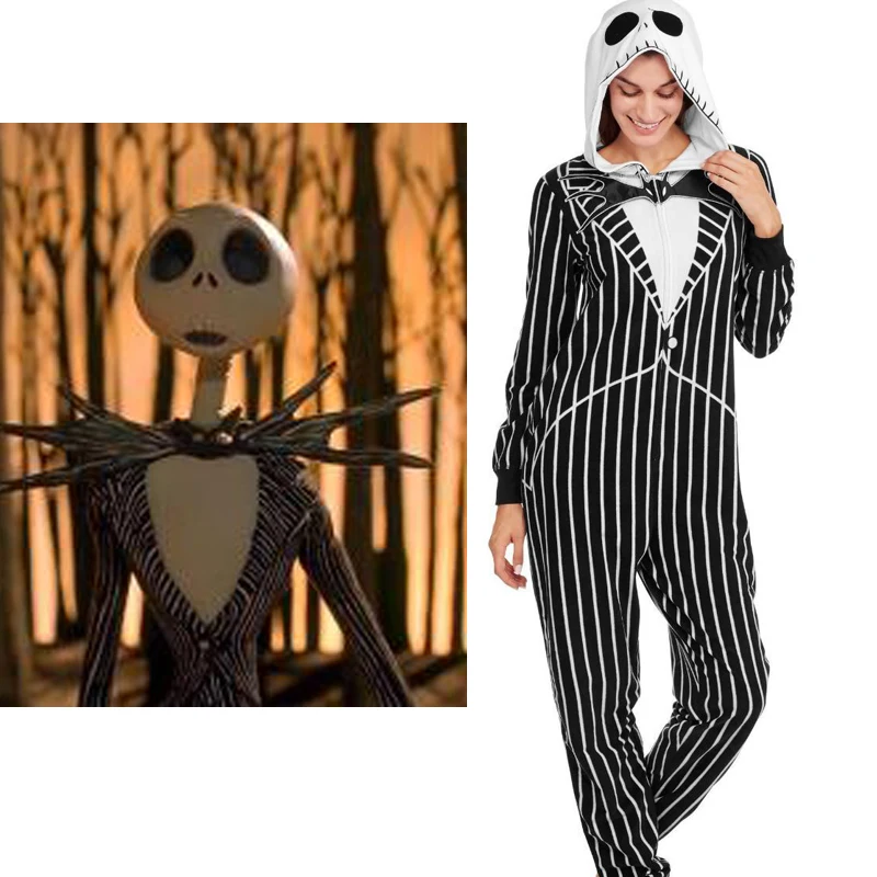Nightmare Before Christmas Jack Adult Onesie Fleece Kigurumi Pajamas