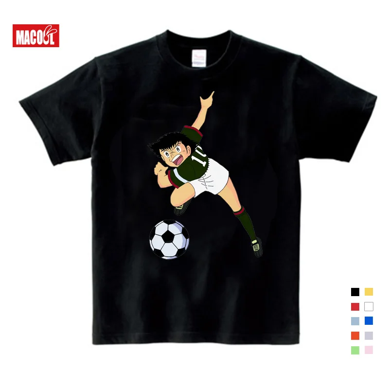 

Anime Captain Tsubasa T Shirt Children Leisure Short Sleeve T Shirt Boy Football Motion T-shirts for Boys Girls Clothes 3T-9T