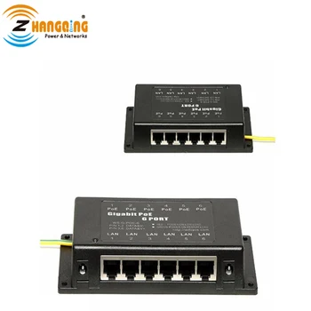 

Patch Panel Gigabit PoE Injector 6 Port Wall Mount With Power Supply 24Voltage 120Watts