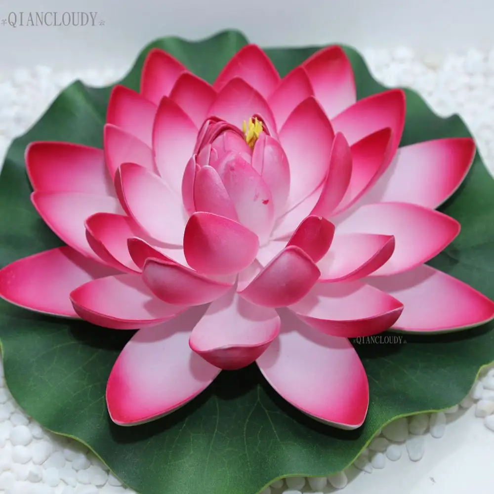 Artificial Rose Fake Lotus leaf Lily flowers Water Plants wedding