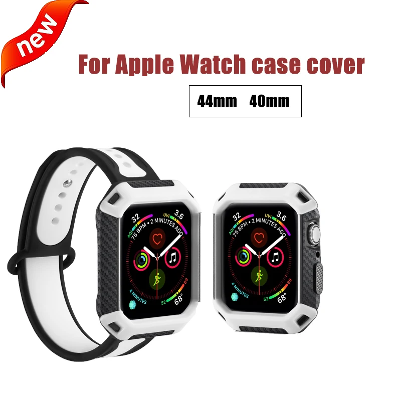 

armor watch case for iWatch Series 4 anti-fall protection Screen Protector case for apple watch case 44mm 40mm Cover Accessories