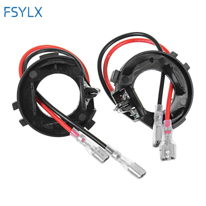FSYLX 2x H7 LED Headlight Bulb Connector Adapter for Volkswagen VW Golf MK7 LED Lamp Auto H7 Base Holder Socket for VW Golf MK 7 FSYLX 2x H7 LED Headlight Bulb Connector Adapter for Volkswagen VW Golf MK7 LED Lamp Auto H7 Base Holder Socket for VW Golf MK 7