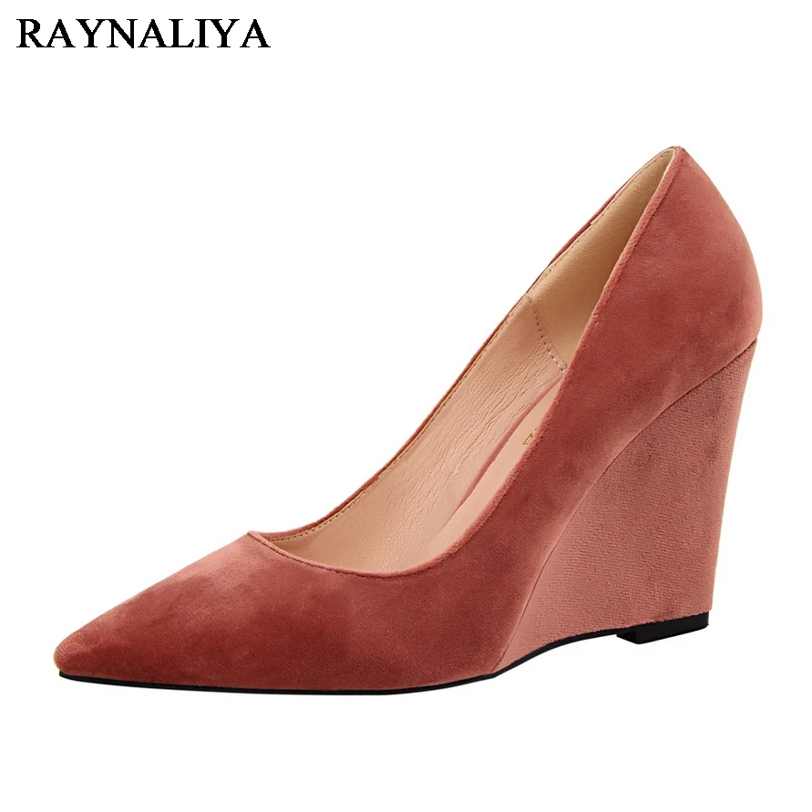 

Brand Women 10CM Wedges High Heel Platform Pumps Female Bridal Red Fashion Shoes Sexy Party Dance Pumps DS-A0046