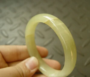 

xd 00953 Unique Natural Hetian JADE Nephrite Green Handmade Bangle Bracelet (A0429)