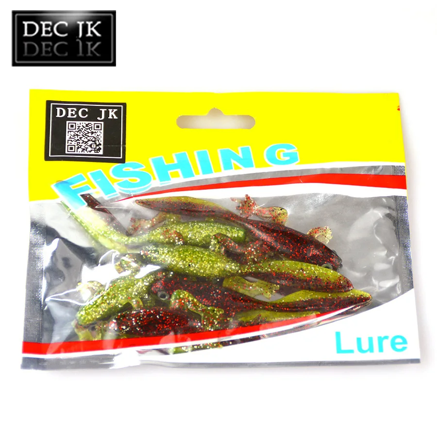 6PCS Artificial Lures For Fishing In River Worms Bait Shad 70mm Soft Silicone Lure Smell Attractive Fish Crab Supplies Bait Lot (9)