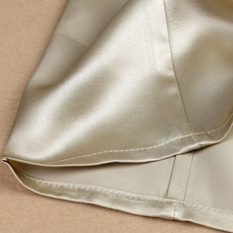 Женские шорты из чистого шелка шелк тутового шелкопряда Свободные повседневные штаны для отдыха Летние шелковые мужские безопасные штаны L XL