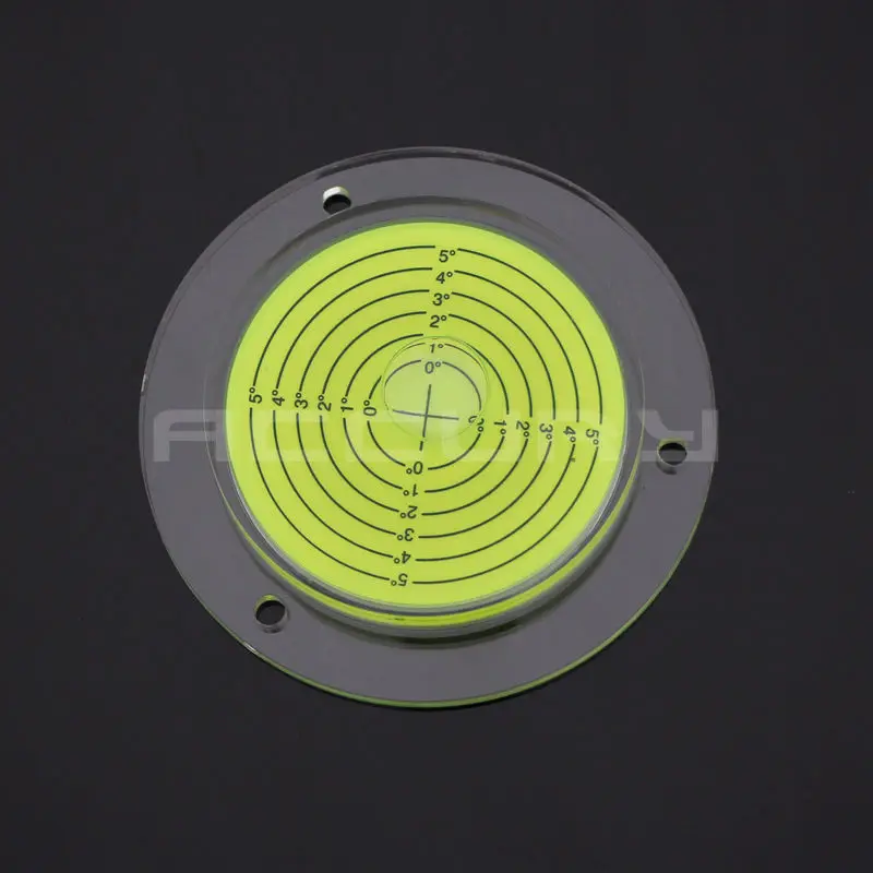 

HACCURY Size 100*15mm Color Yellow Universal level Acrylic Round bubble level Construction Machinery water level indicator