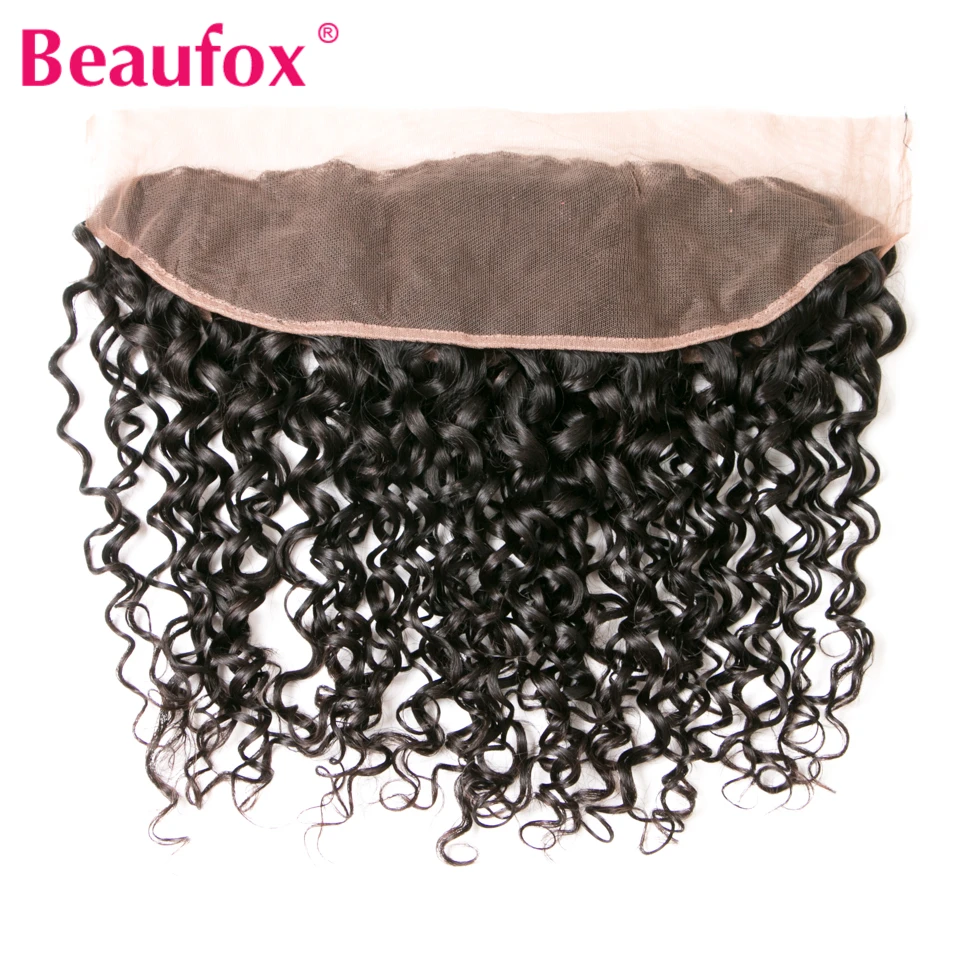 Beaufox Brazilian Water Wave Bundles With Frontal Closure 3pcs Human Hair Bundles With Closure Remy Lace Frontal With Bundles Beaufox Brazilian Water Wave Bundles With Frontal Closure 3pcs Human Hair Bundles With Closure Remy Lace Frontal With Bundles