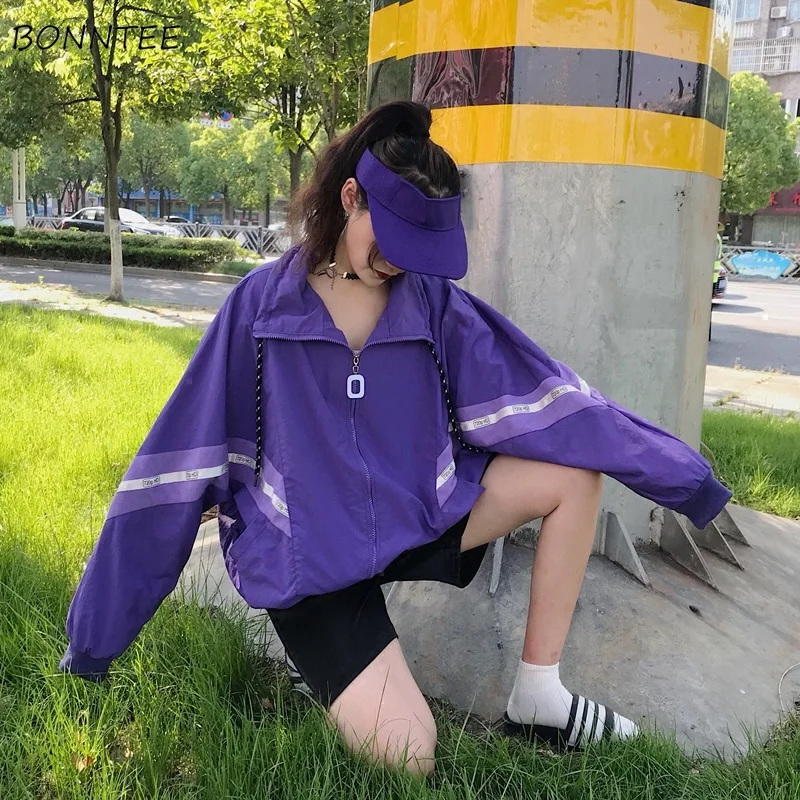 Куртки женские повседневные свободные Солнцезащитная Одежда Harajuku BF бейсбольная форма трендовая Женская Корейская куртка Ulzzang с карманами шикарная