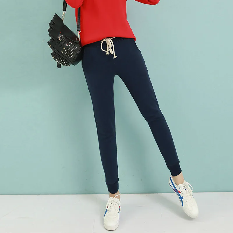 

New Arrival Women Pants Sweatpants Ladies Pencil Pants Black Blue Gray Casual Trousers Skinny Long Pants Autumn pantalones mujer