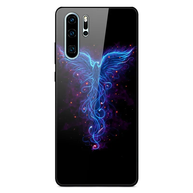 Чехол для huawei P30 Pro, Жесткий Чехол из закаленного стекла, силиконовая мягкая рамка, разноцветный чехол для телефона huawei P30Pro P 30 P30, чехол