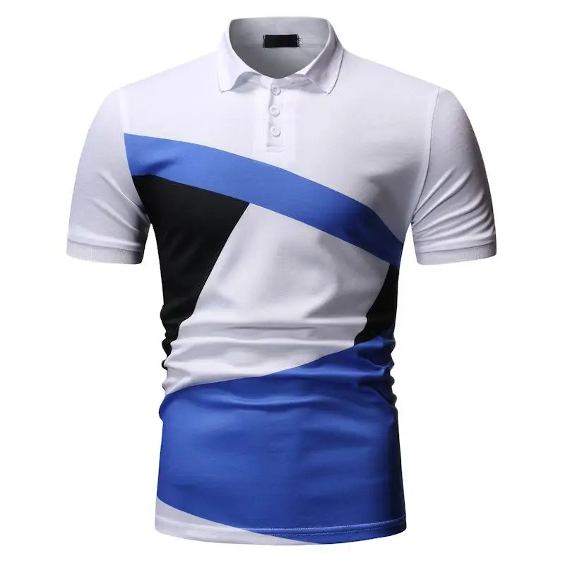 Мужская рубашка поло, летние топы, бизнес, camisa, короткий рукав, повседневная мужская рубашка поло, Мужская одежда, футболки, блуза, мужская желтая, белая