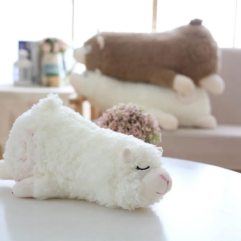 Японские мягкие плюшевые игрушки Alpacasso Kawaii, лежащие Альпака лама Pacos, детские игрушки, детские куклы, подарки WW380