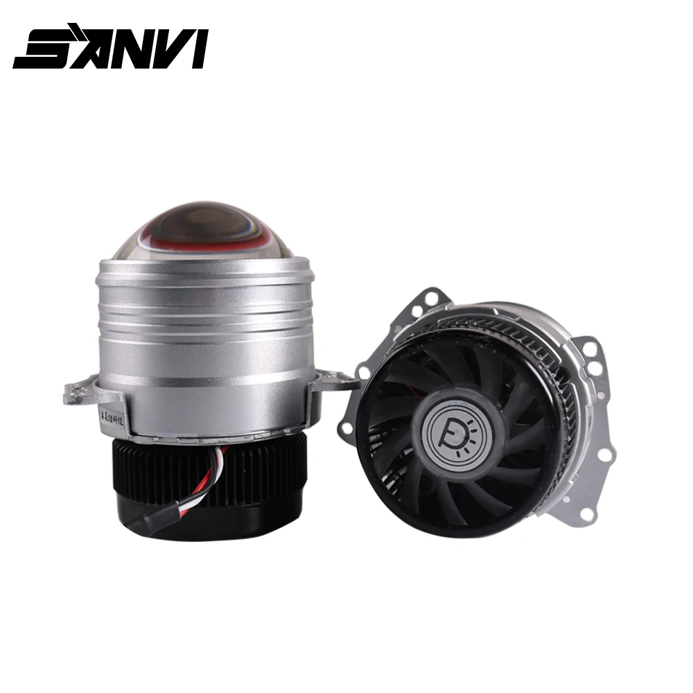 Sanvi 2 шт Z1 3 дюйма би светодиодный объектив проектора фар 42 W 5000 K авто светодиодный проектор фар для автомобиля светодиодный