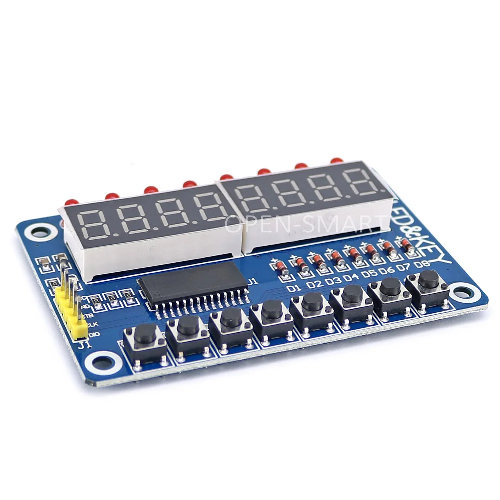 Buy OPEN-SMART TM1638 8-Digit Display Module w/ Key LED Bar for Arduino UNO R3 / Nano / Mega2560